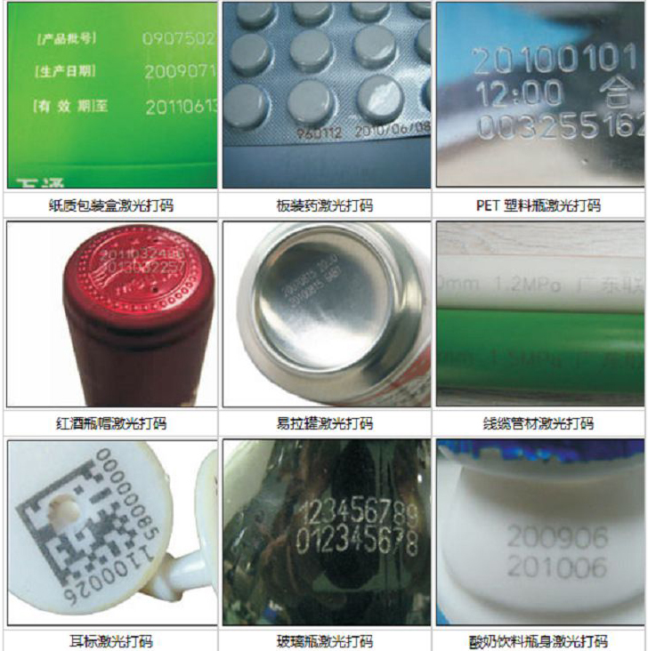 酒水飲料、食品醫(yī)藥包裝激光打標(biāo)